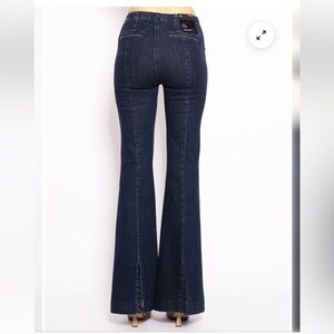 J BRAND Darted High Waist Flared Trouser Jeans in Civility 24